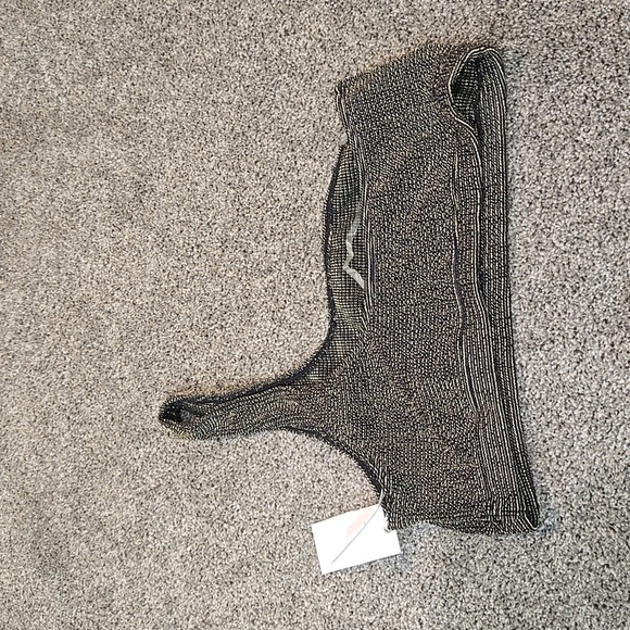 NWT Good American Women AF Sculpt Hot Shoulder Top swim bikini sz 5/6 2XL/3XL - Picture 5 of 8